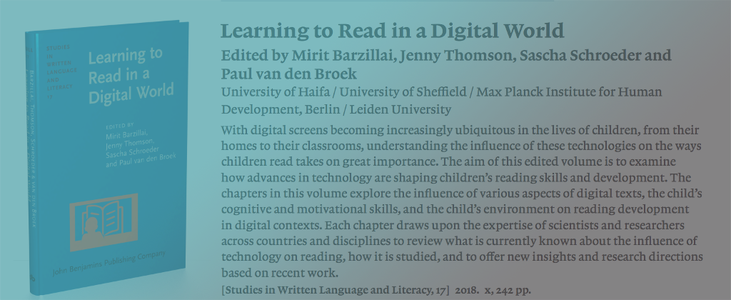 NEW BOOK Learning to Read in a Digital World